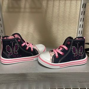 Laura Ashley butterfly sneakers size 8